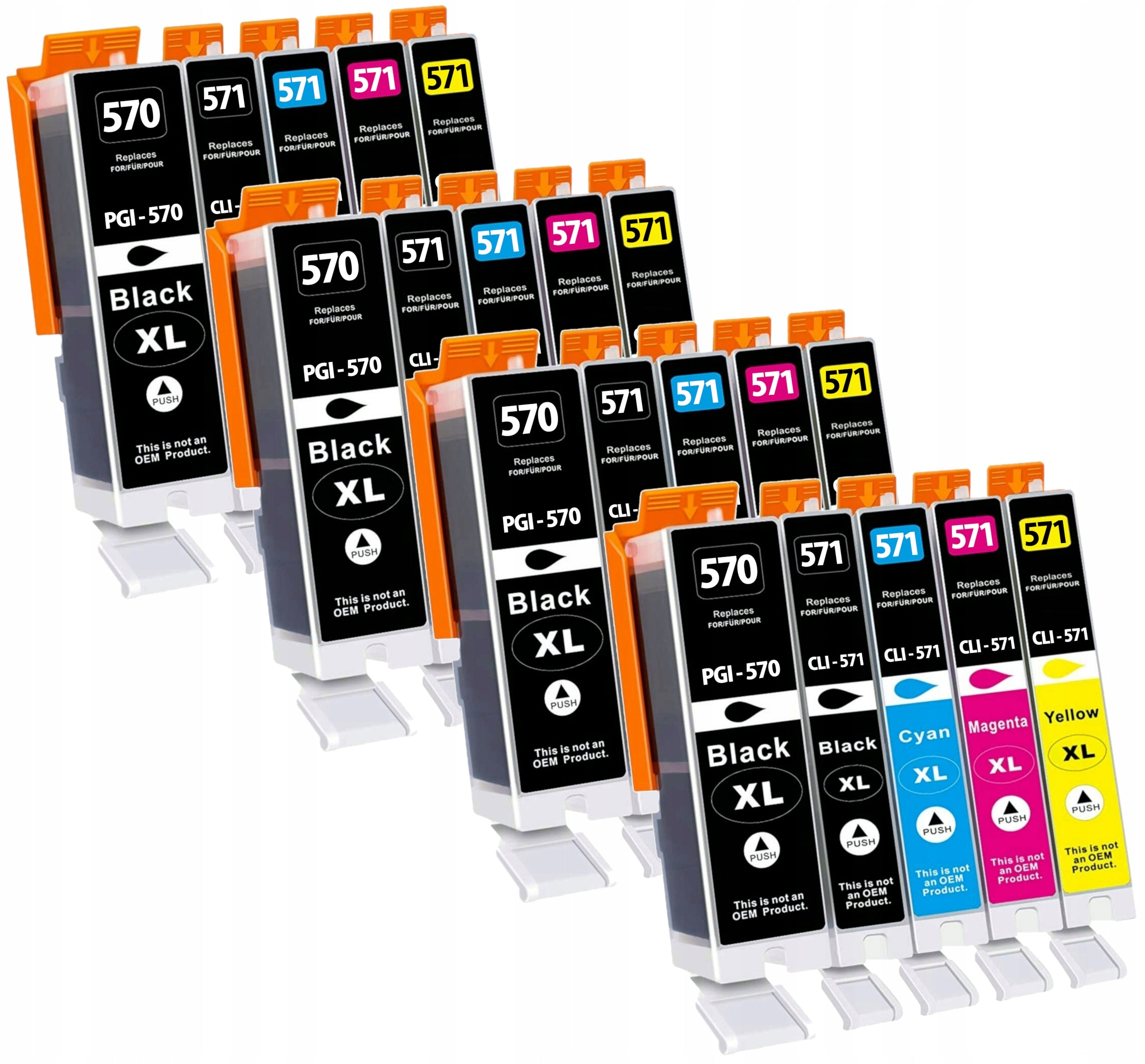 20x NEW XL INKS FOR CANON PIXMA MG7750 MG6850 MG5750 PRINTER
