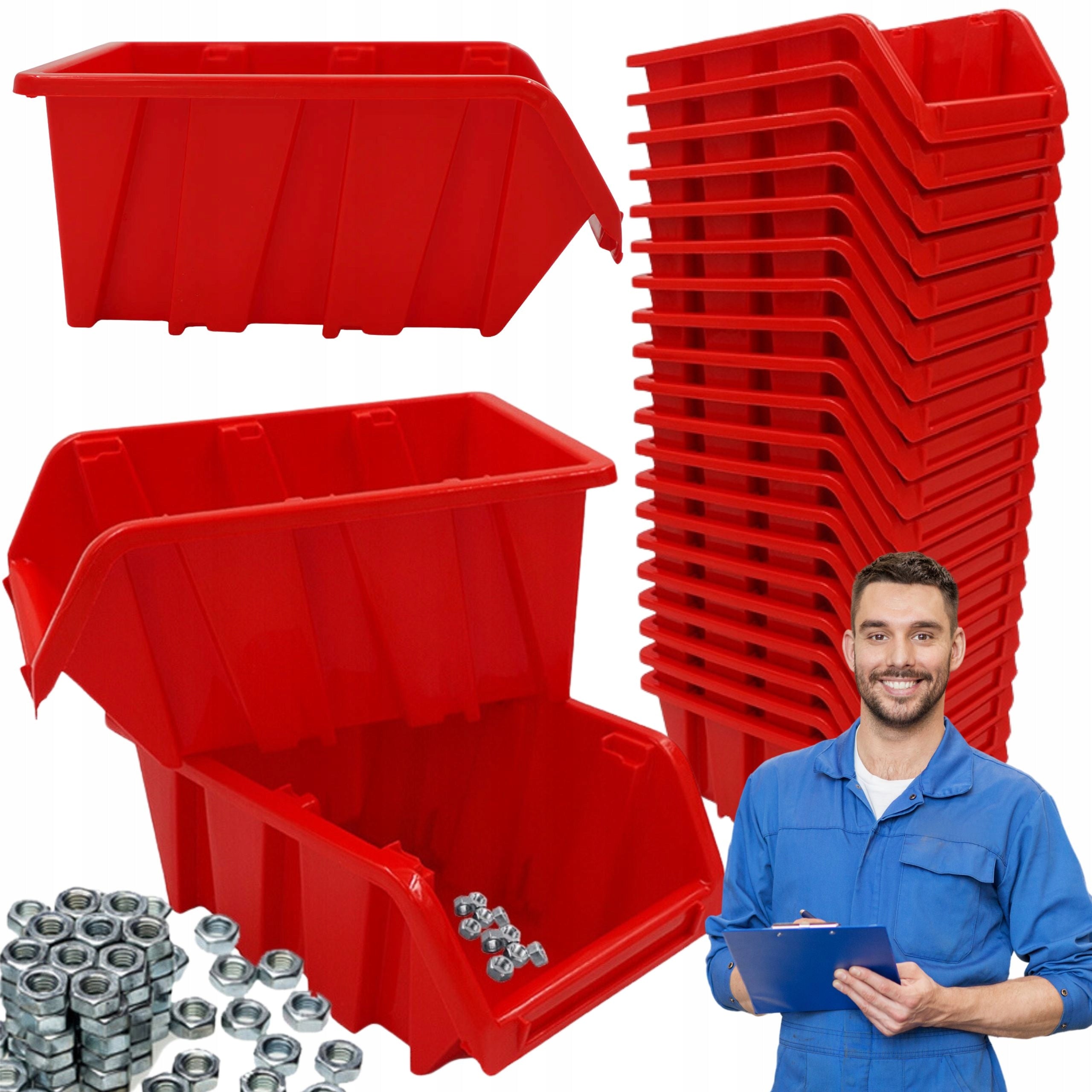 20x Workshop Cuvettes For Garage Tools Mega Set 195x120x90 mm