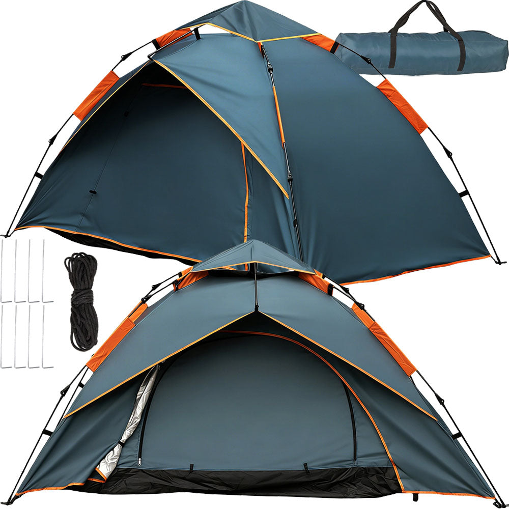 210d polyester tent automatic hydraulic green for hiking Packaging status original
