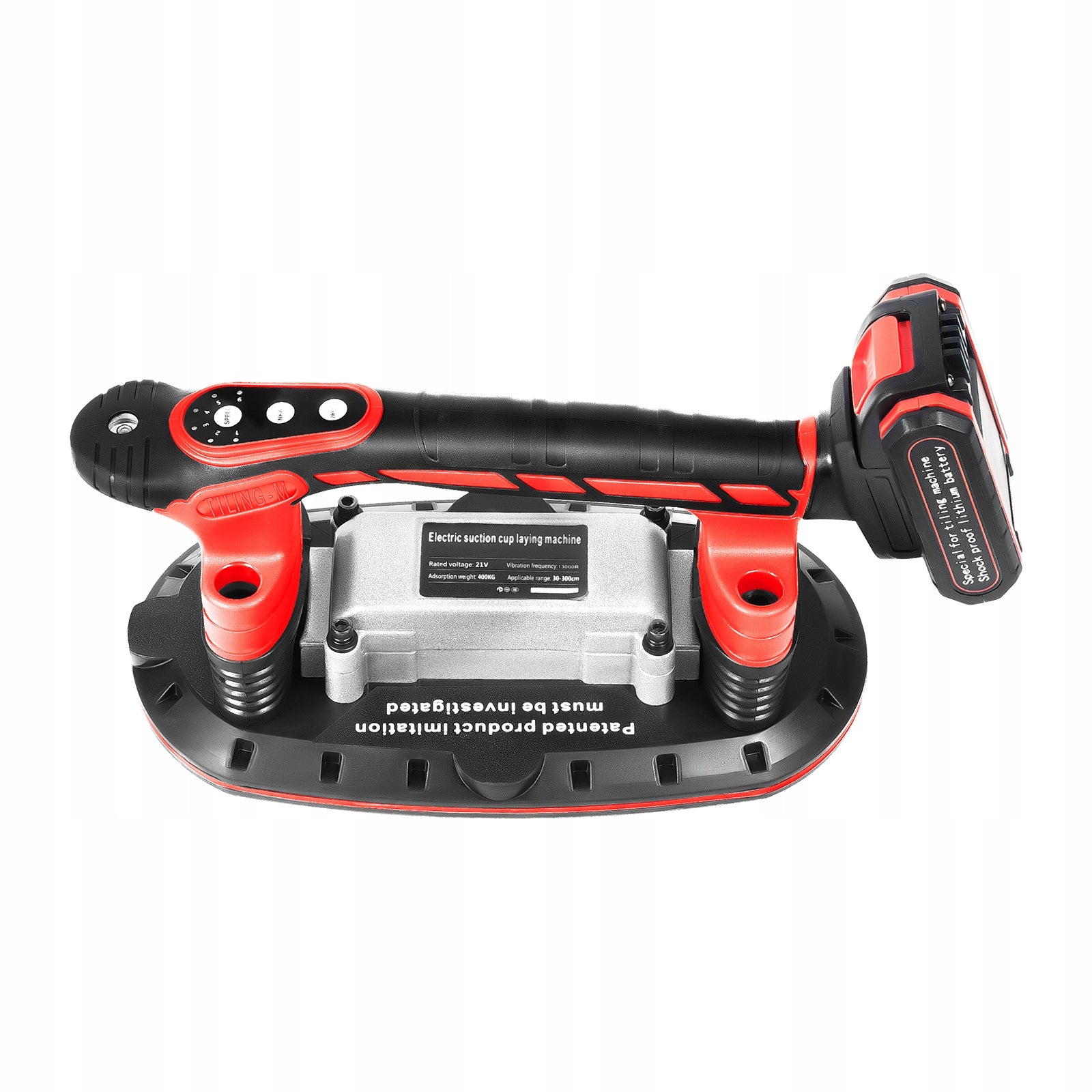 21V 2000MAH HANDHELD TOOL VIBRATOR 6 SPEEDS ADJUSTABLE TILE VIBRATION TOOL