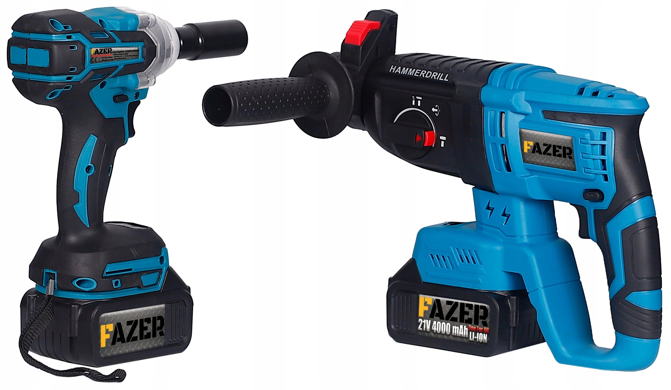 21V 4in1 CORDLESS TOOL KIT + SCREWDRIVER GRINDER HAMMER WRENCH Manufacturer code 5906549647100