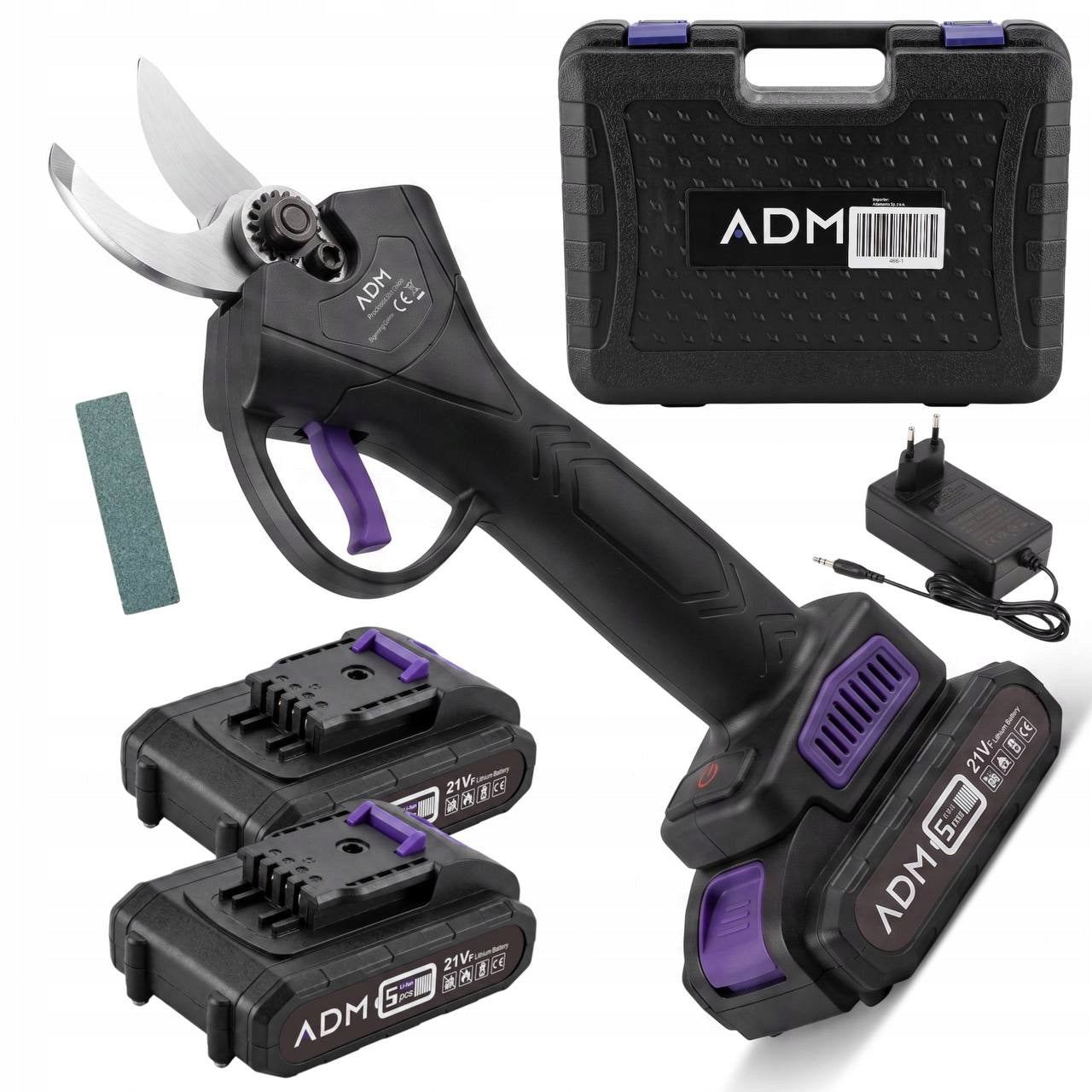 21V Cordless Electric Pruner for Branches 30 mm - 2 Batteries, Wales
