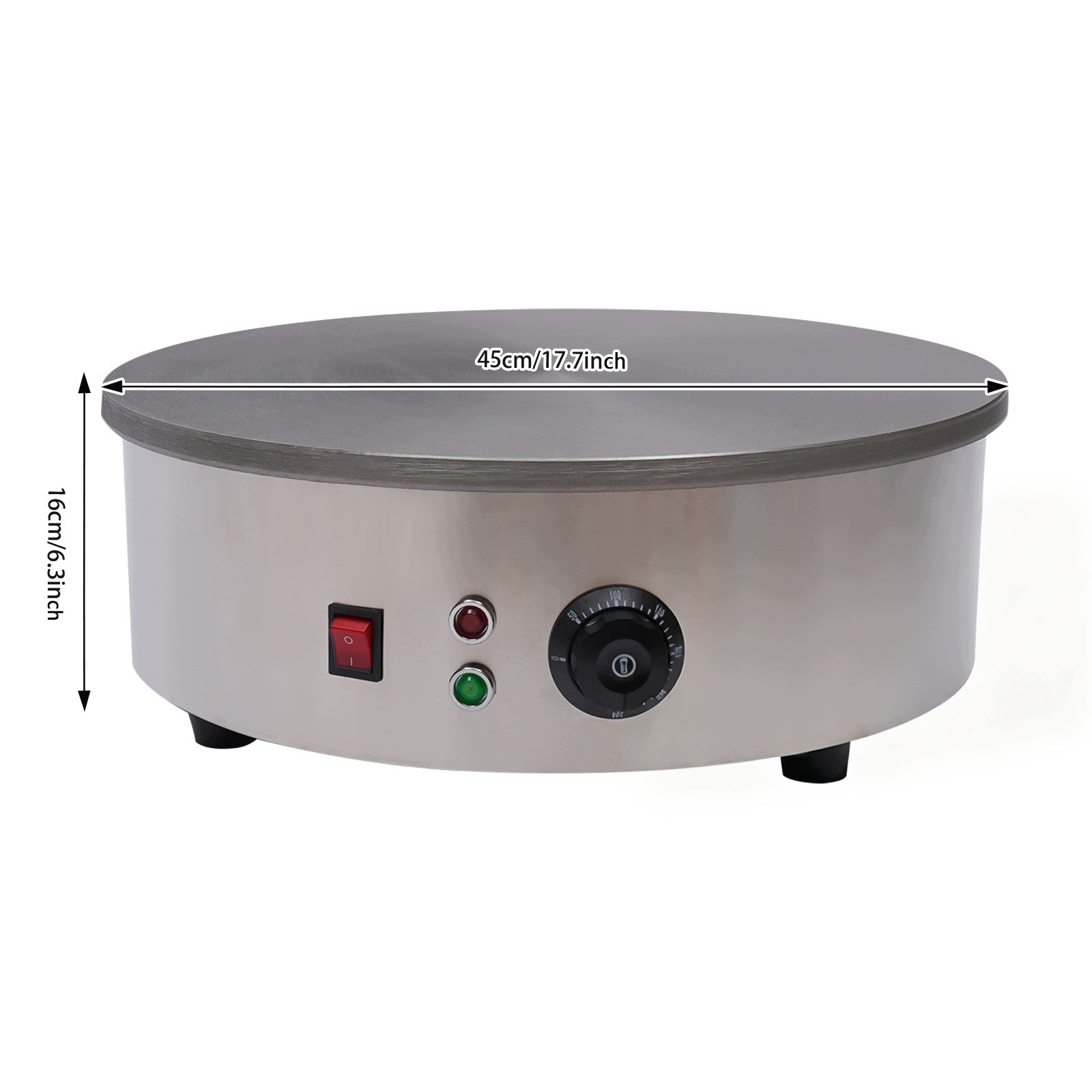 220V CREPE MAKER WITH SPREADER&SPATULA EU PLUG Manufacturer code 14165eat