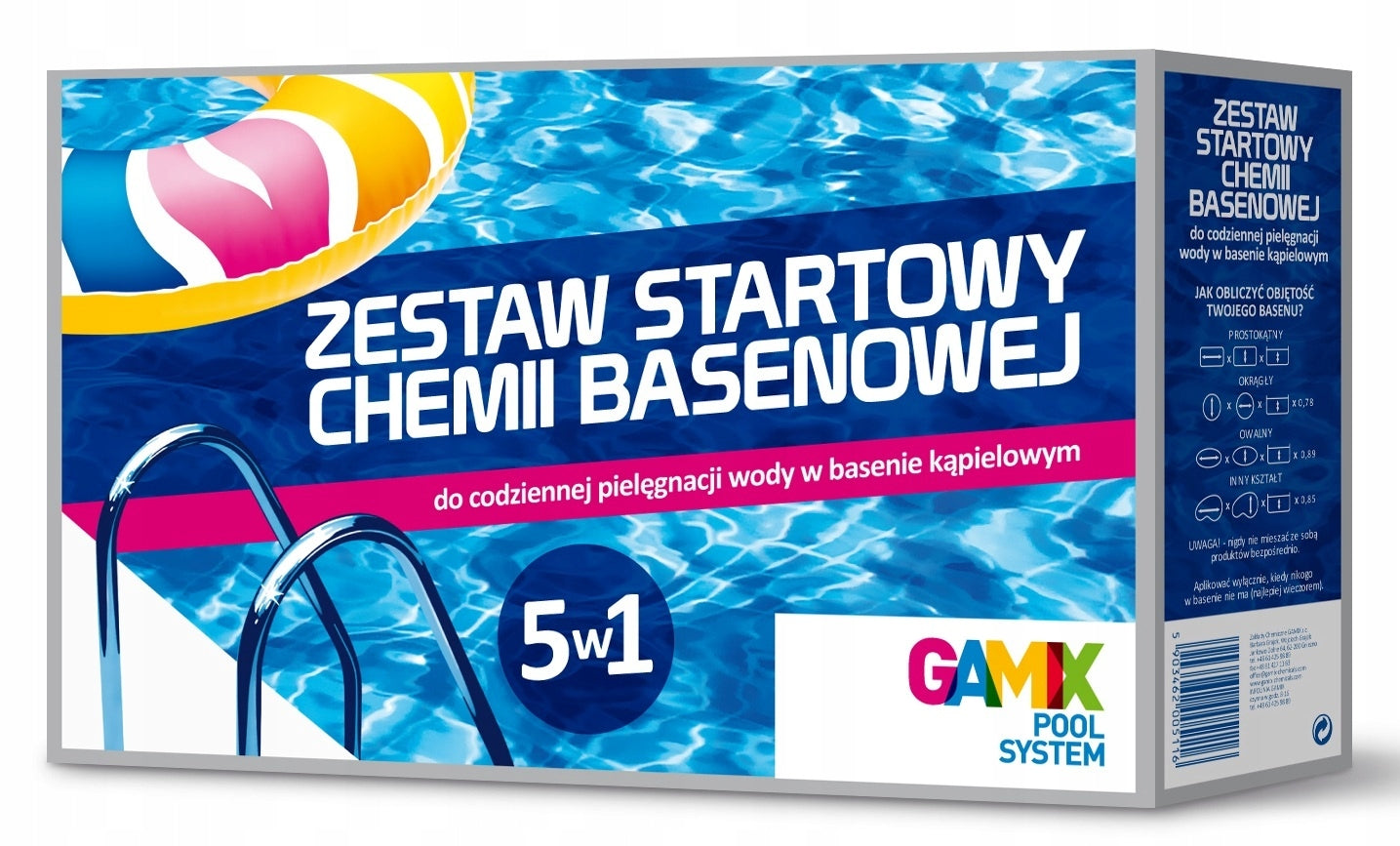 Baseino vandens chemijos rinkinys GAMIX 5in1