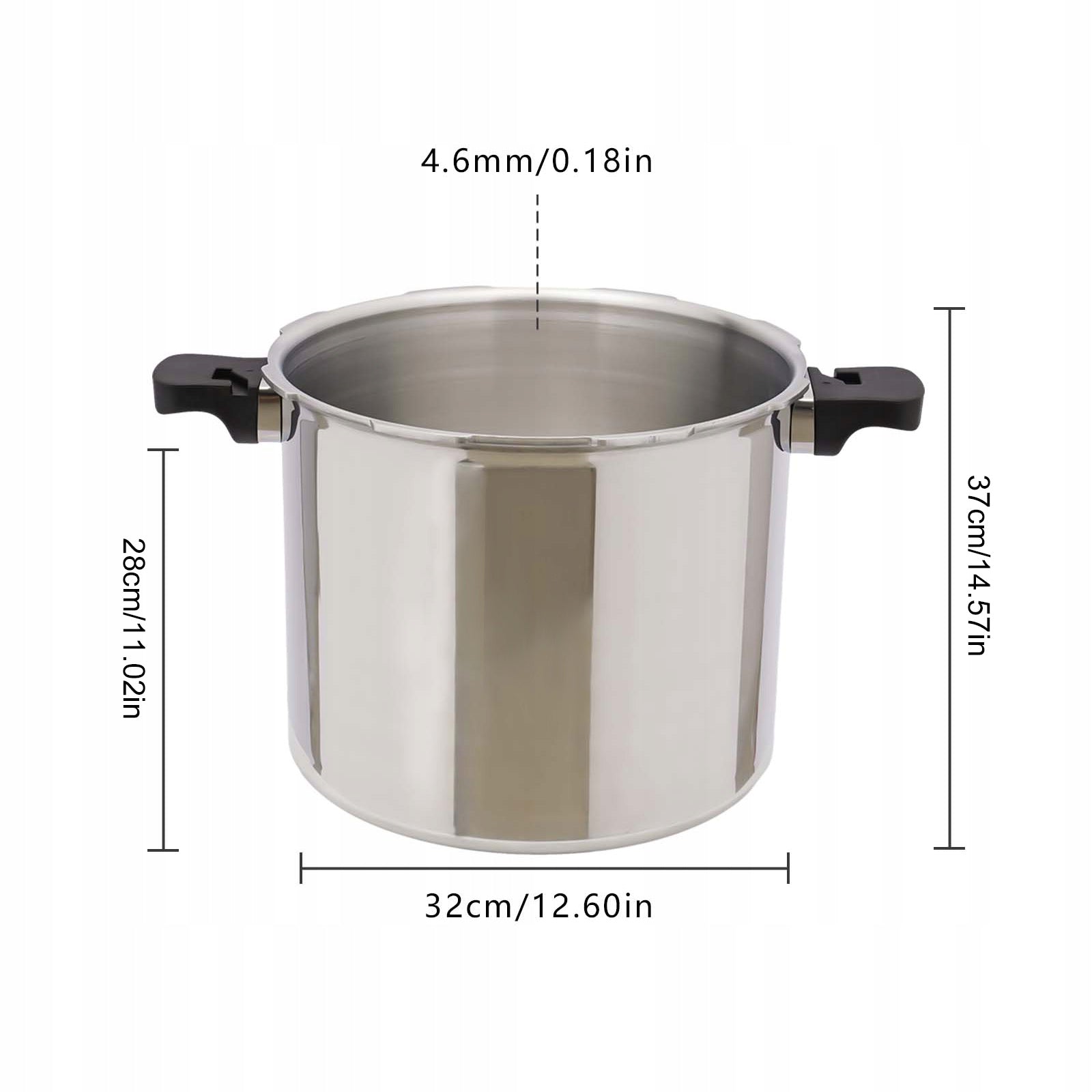 22L Thickened Explosion-proof Manual Control Pressure Cooker Packaging status original