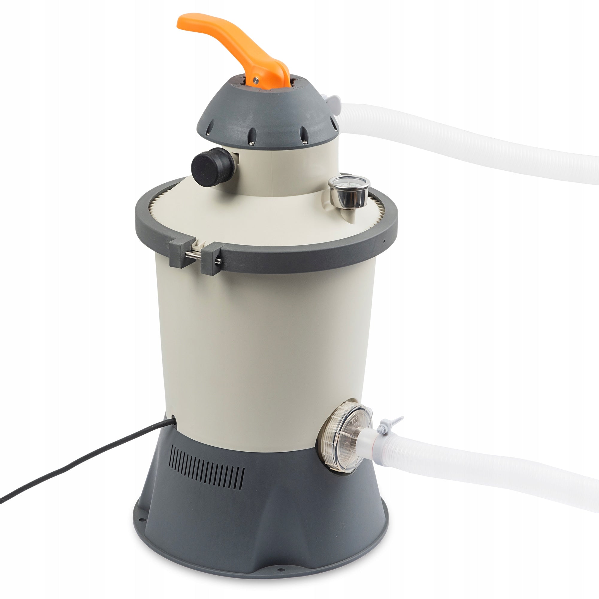 Baseino smėlio siurblys su 3028 l/val filtravimo galia ir 500 g filtro rutuliais