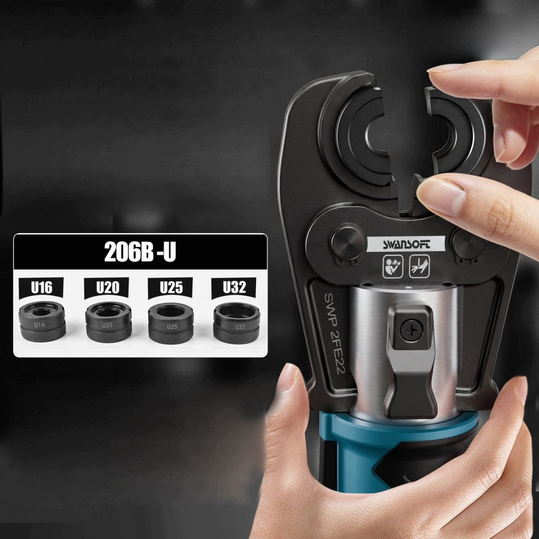 22kN Cordless Press Tool U16/U20/U25/U32 Dies for PEX-AL-PEX Pipes Packaging status original