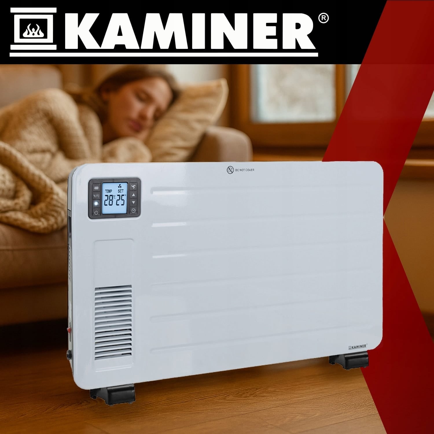 2300W WIFI smart electric convector heater LCD + APP and remote white EAN (GTIN) 5900779959057