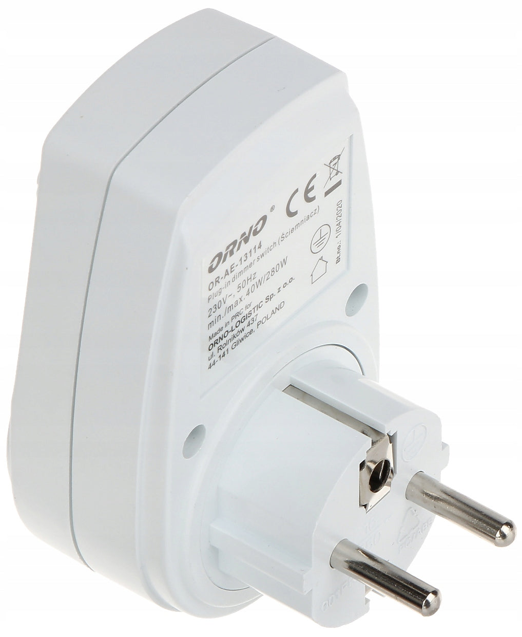 230V ELECTRICAL OUTLET WITH ORNO DIMMER Manufacturer code GNIAZDKO 230V  ZE ŚCIEMNIACZEM ORNO