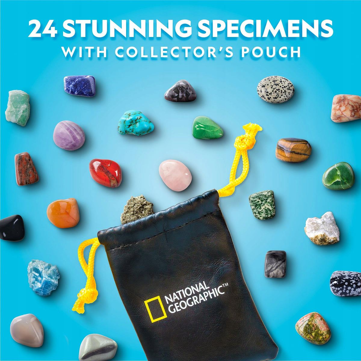 24101 ADVENT CALENDAR NATIONAL GEOGRAPHIC 24 STONES Rock Minerals Manufacturer code 810070624101