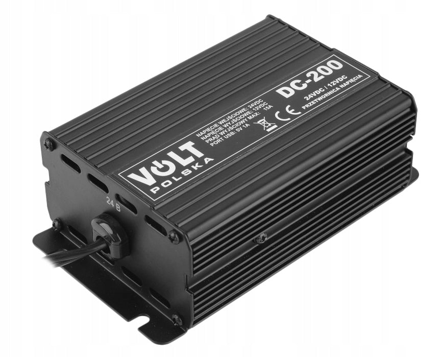 24V/ 12V VOLTAGE REDUCER 24V TO 12V 200W VOLTAGE LOWERING CONVERTER Effective power 200 W