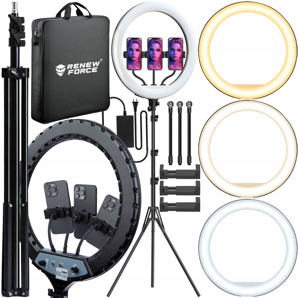 24W Ring Lamp for Selfie Ring 540 Lumens LED 43cm Makeup 210cm
