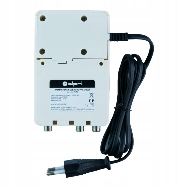 24dB Building Antenna Amplifier for DVB-T2 Terrestrial Antennas Manufacturer code WZMACNIACZ TELEWIZYJNY ANTENOWY 24 dB ALCAD