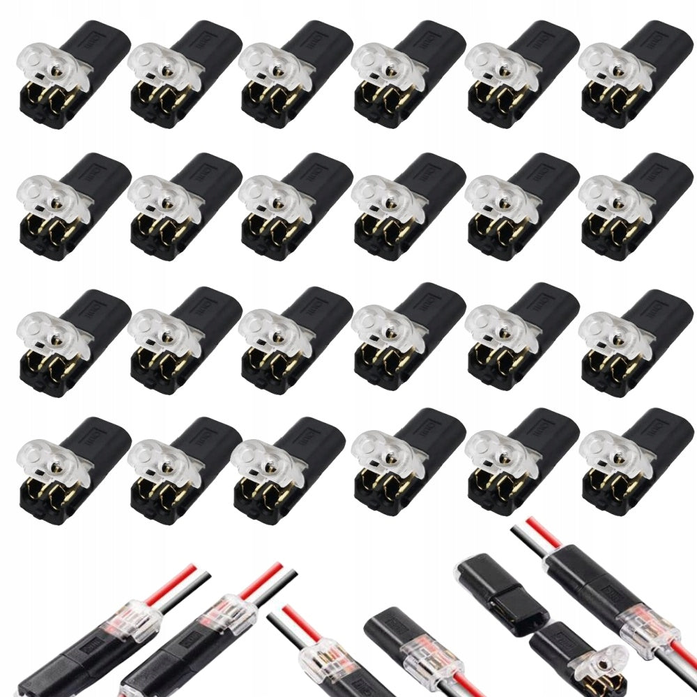 24x Quick Connect Connector D2 Snap Cable Connector