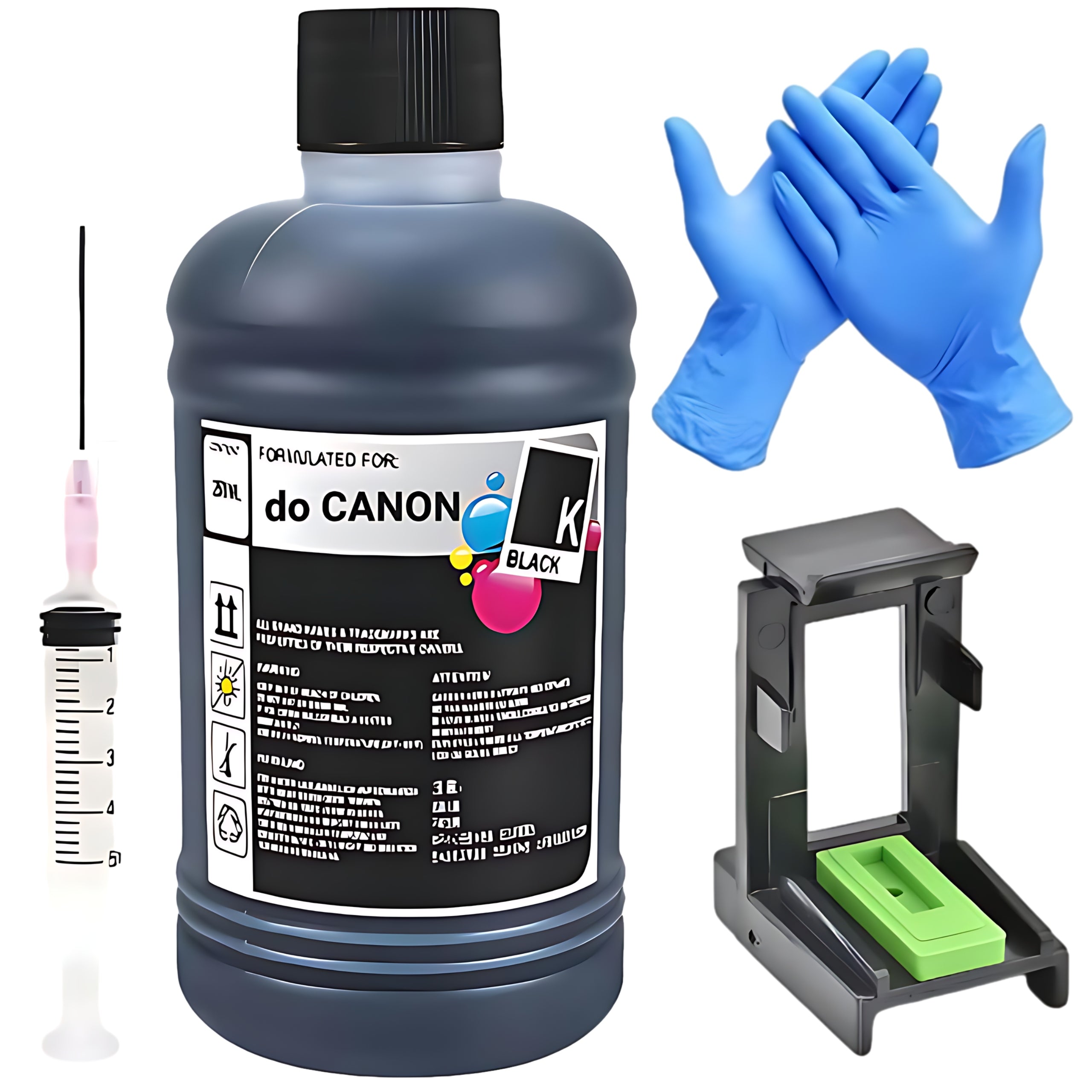 250 ml BK ink for regeneration filling CANON PG540 PG 560 PG 545 Clip