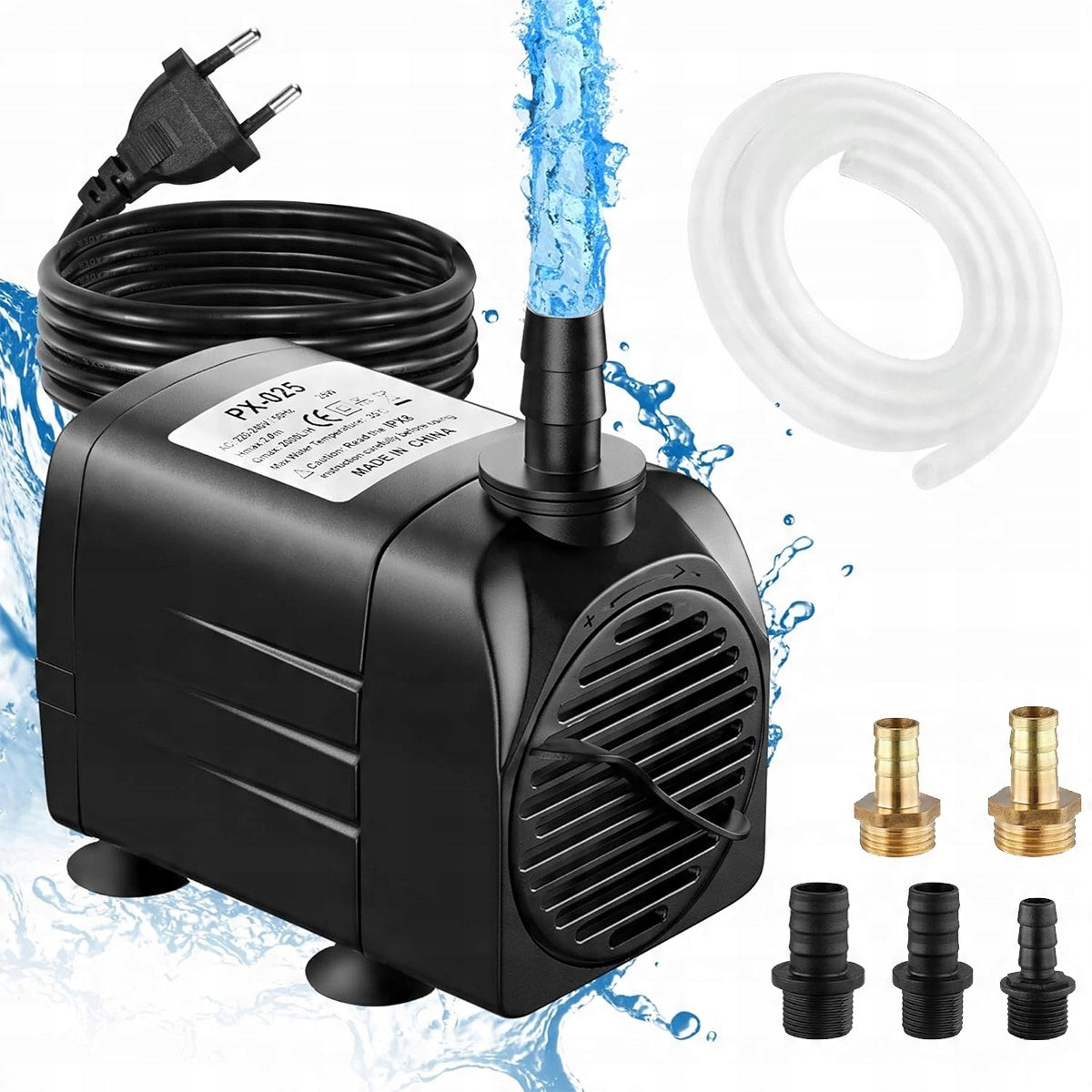 25W 2000 l/h Water pump CHANGE WATER IN AQUARIUM NEW Packaging status original