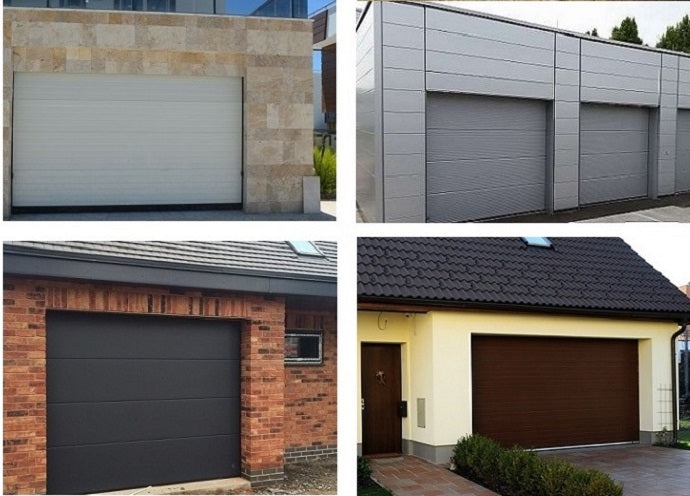 260 x 240 . 250 x 250 GARAGE DOOR SEGMENTED Clean Air Manufacturer Color White brown gray