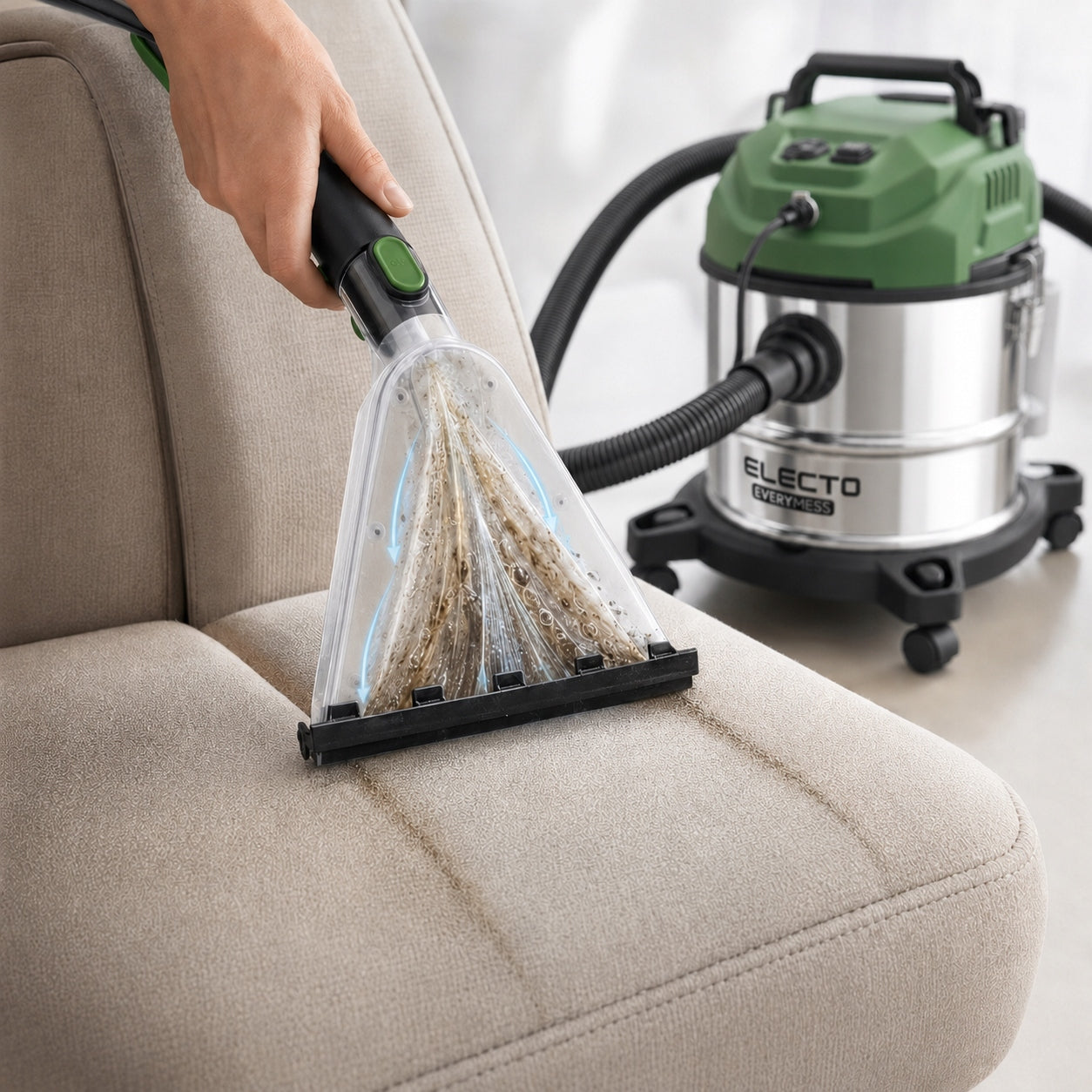2600W WASHING VACUUM CLEANER FOR CAR CARPET UPHOLSTERY 20L HEPA 4IN1 WET DRY Maximum power 2600 W