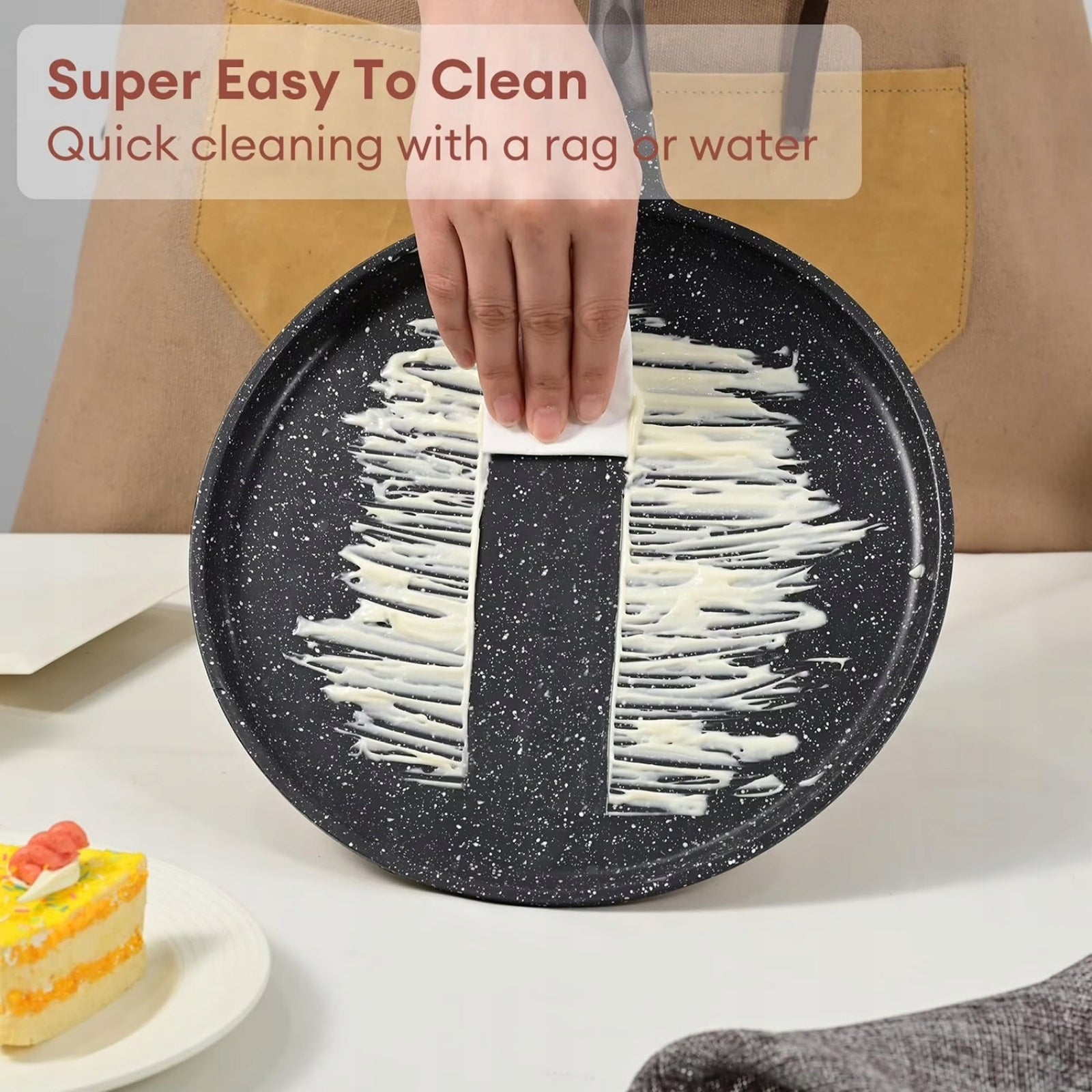 26CM NON-STICK PANCAKE PAN – ALUMINUM ALLOY, HEAT-RESISTANT HANDLE Brand no brand