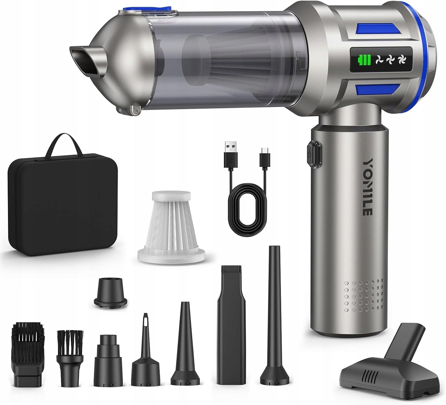 27000Pa 4in1 Yomile Cordless Handheld Vacuum Cleaner