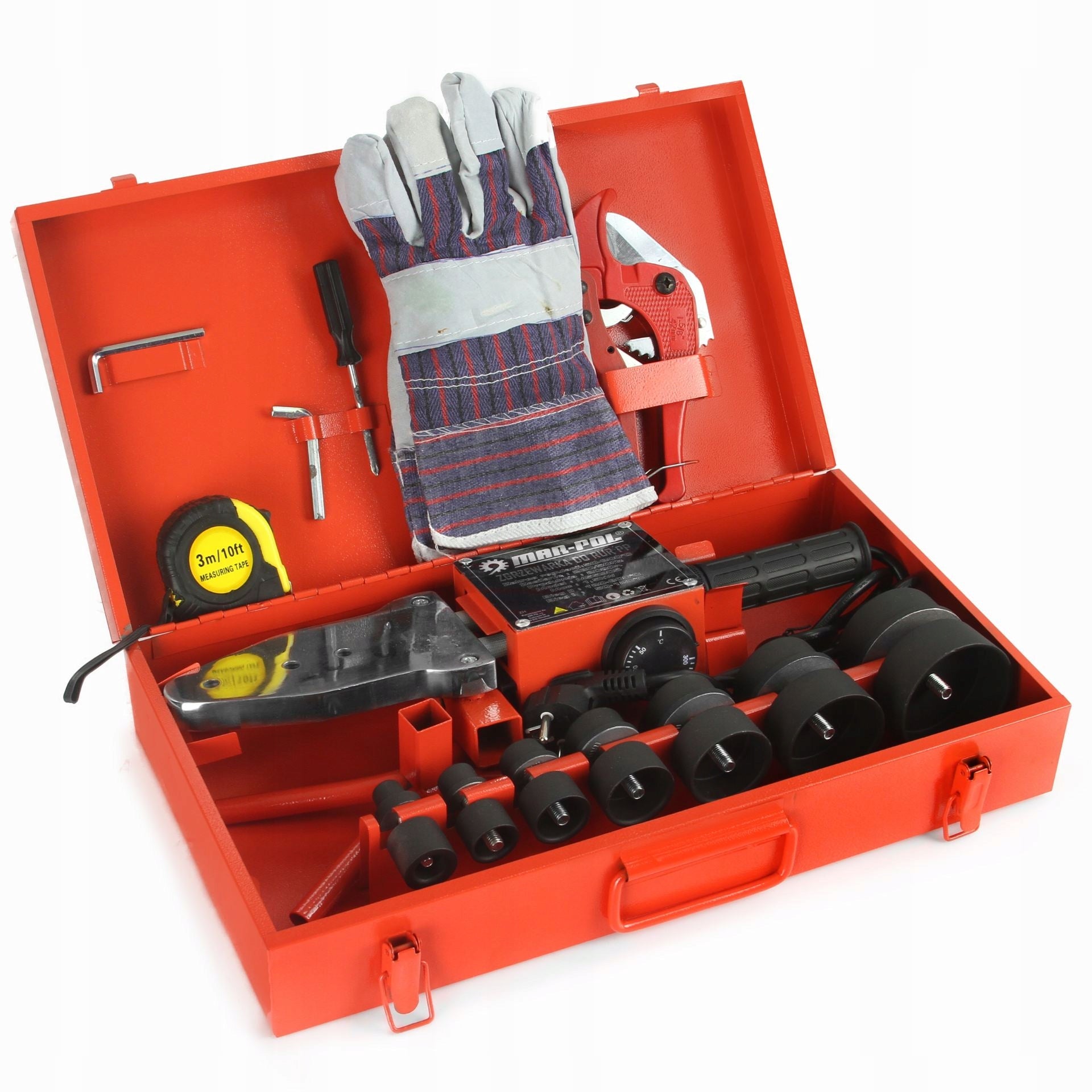 2700W PVC PP WELDING MACHINE + 7PCS 16-63MM DIES FOR FITTINGS PIPES EAN (GTIN) 5905191613716