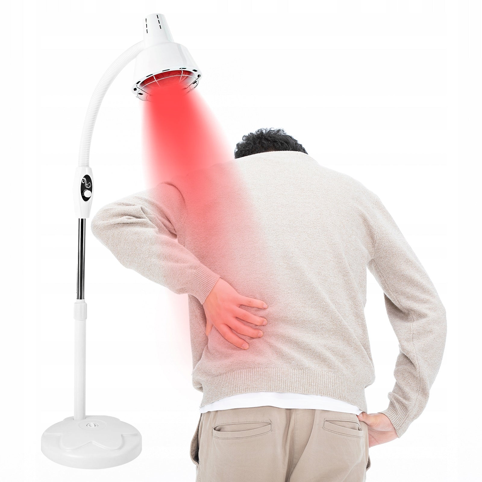275W Infrared Heat Lamp rotate 360 ° for Muscle Joint Pain Relief Packaging status original