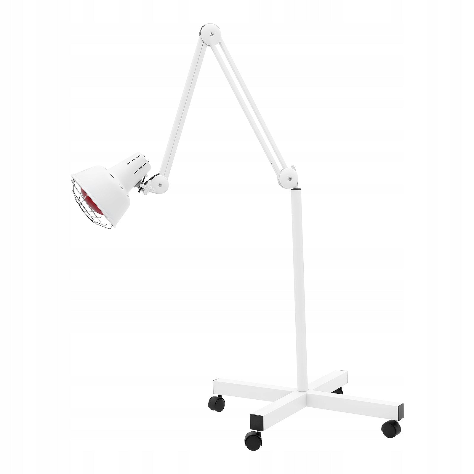 275W Infrared Heating Lamp 0-90°C Adjustable Freestanding + LED Base White