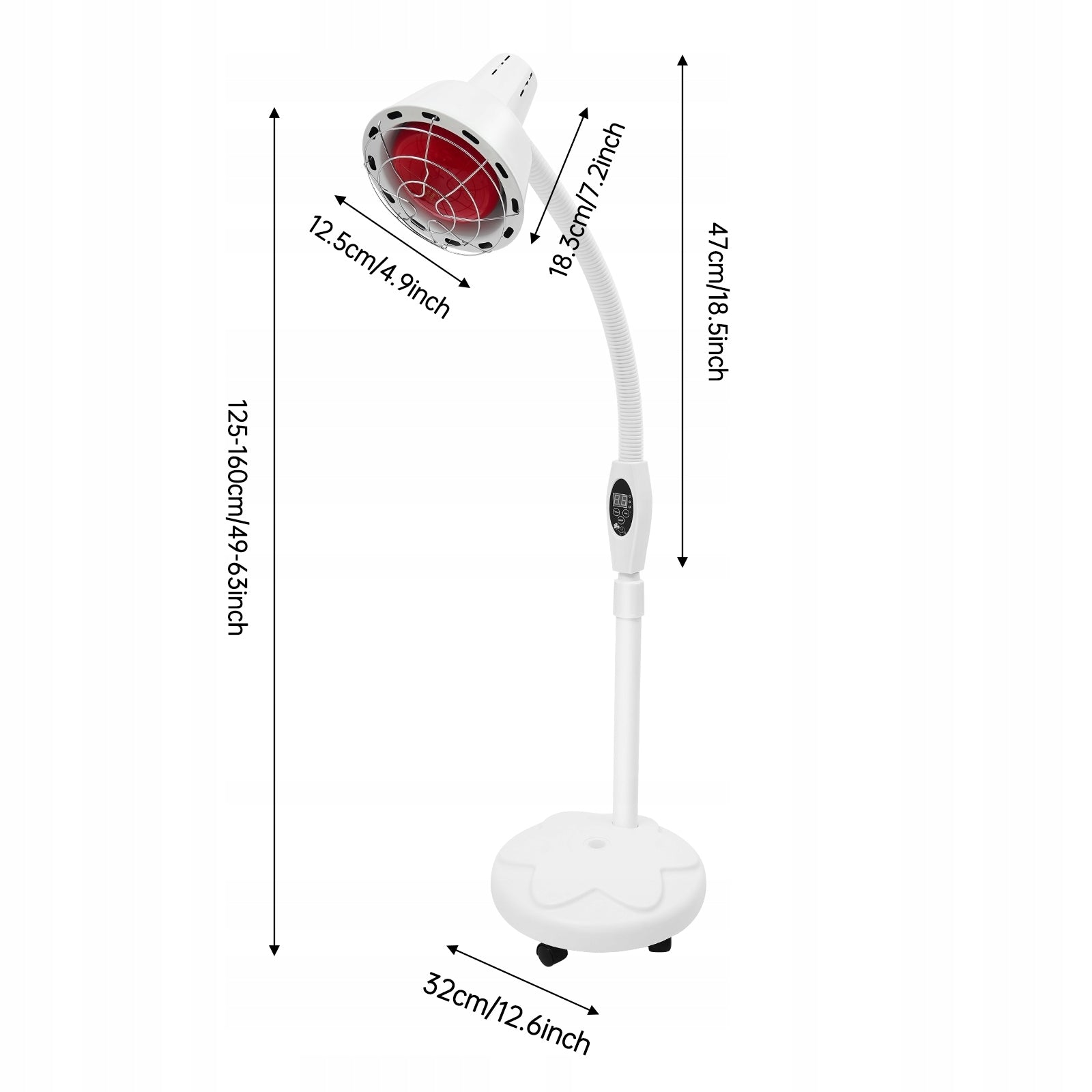 275W RED INFRARED TREATMENT LIGHT ABOUT 32*160CM FAR-INFRARED HEAT LAMP Medical device no
