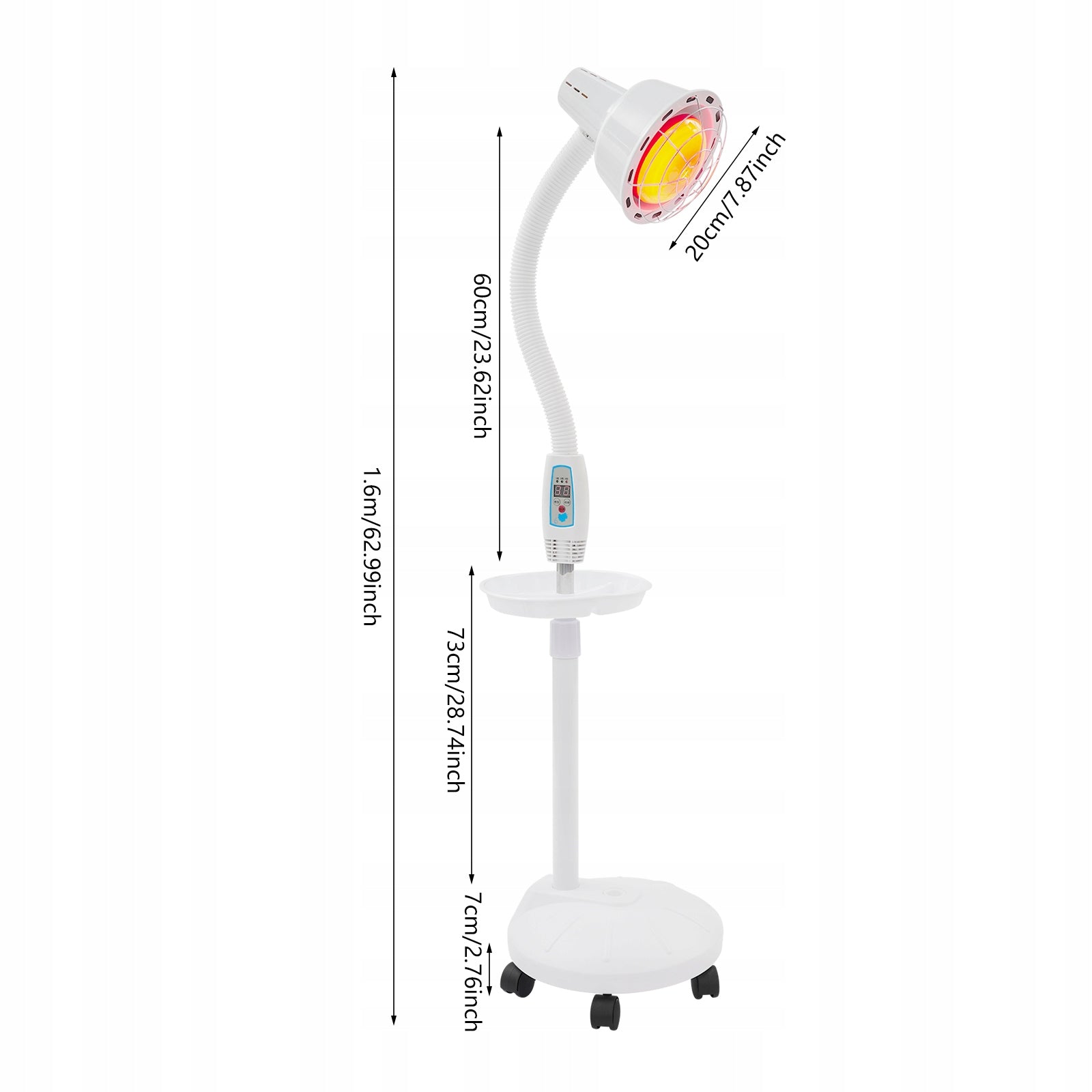 275W Red Light Near Infrared Heat Lamp with Flexible Arm Packaging status original
