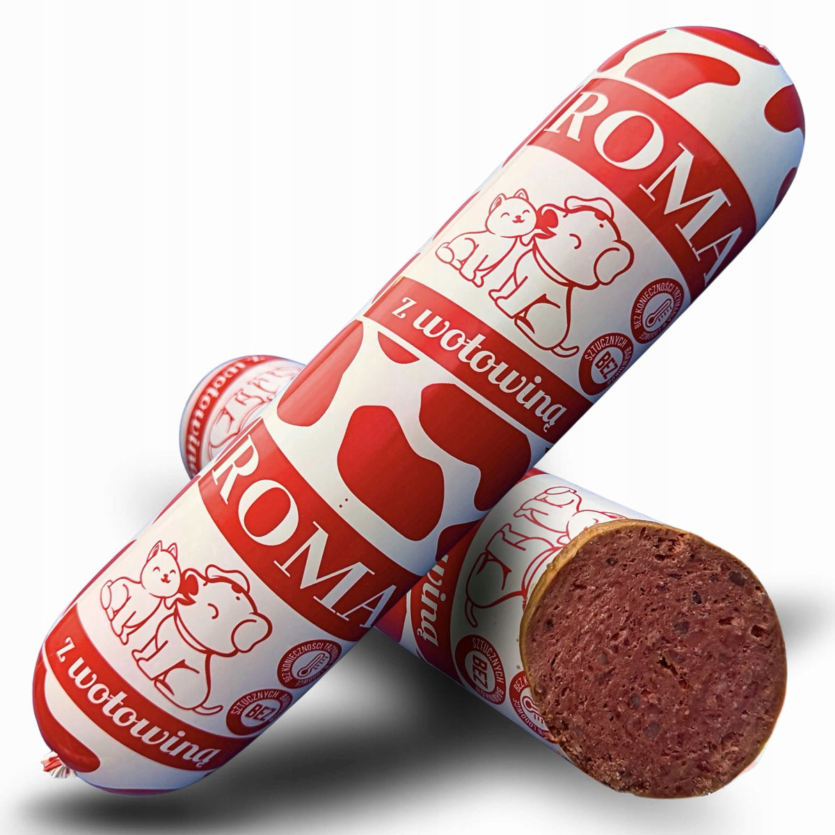29×1kg Wet dog food bar ROMA MIX 80% boneless meat Temp. up to 25°C Product weight 29 kg