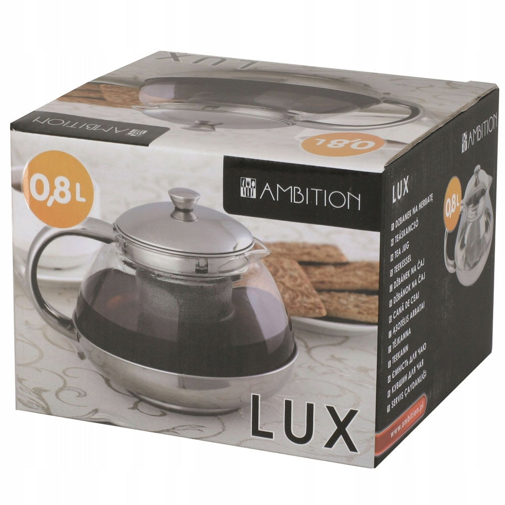 29351 Lux jug with brewing strainer 0.8 l AMBITION Material glass