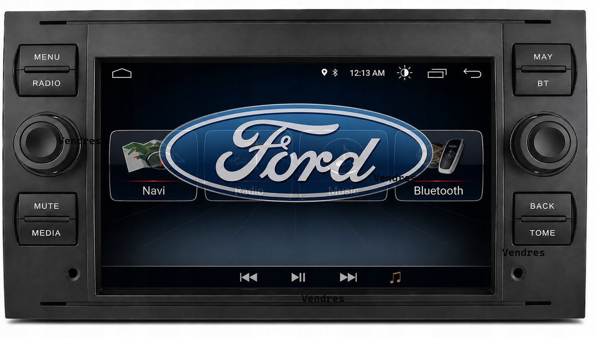 2DIN ANDROID 14 RADIO NAVIGATION FOR FORD FUSION S-MAX TRANSIT 2GB CARPLAY