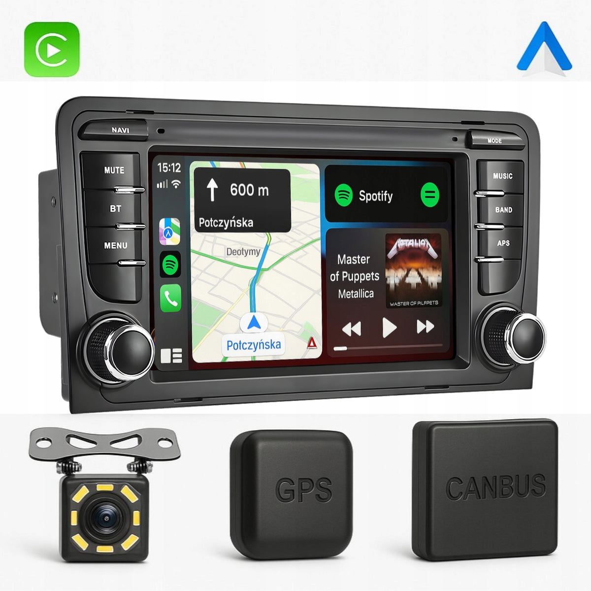 2GB CAR RADIO FOR AUDI A3 8P ANDROID CARPLAY GPS WIFI RDS NAVIGATION