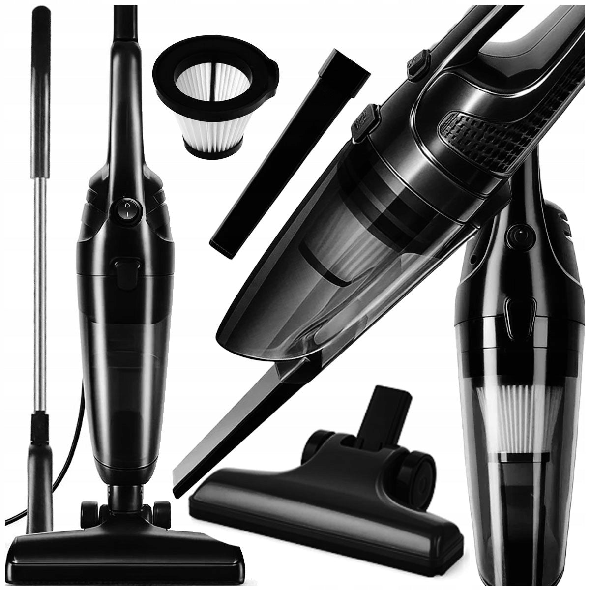 2IN1 BAGLESS NETWORK UPRIGHT VACUUM CLEANER HANDHELD STRONG LIGHTWEIGHT HEPA H13 600W