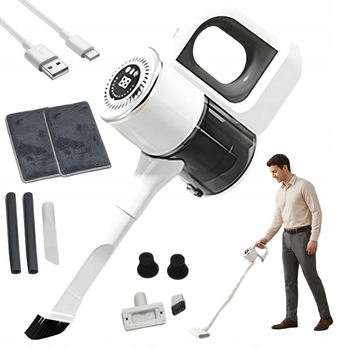 2IN1 CORDLESS VACUUM CLEANER VERTICAL FLOOR CLEANING CORDLESS HANDHELD