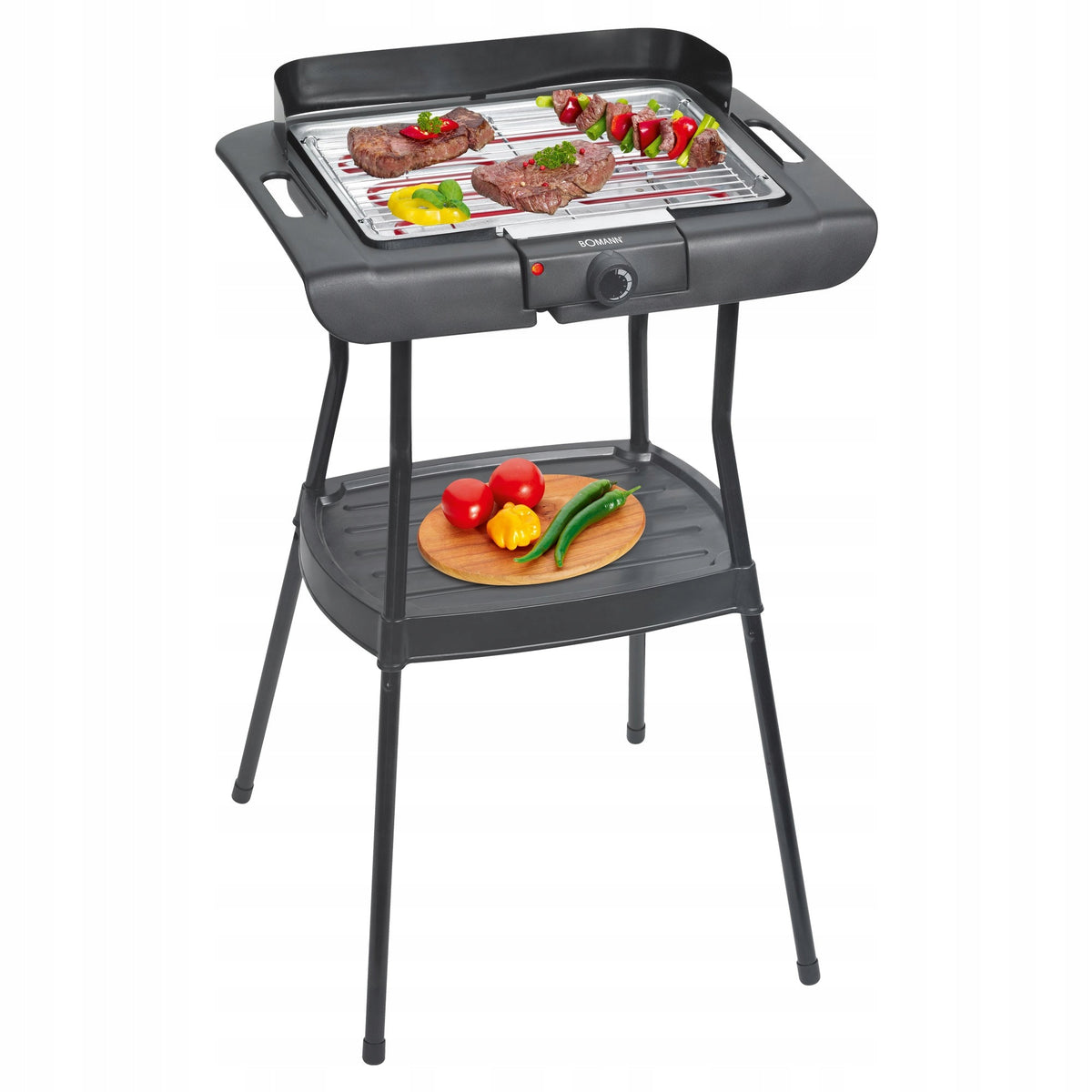 2IN1 ELECTRIC GRILL TABLE AND STANDING BOMANN BQS 2244 CB Brand Bomann