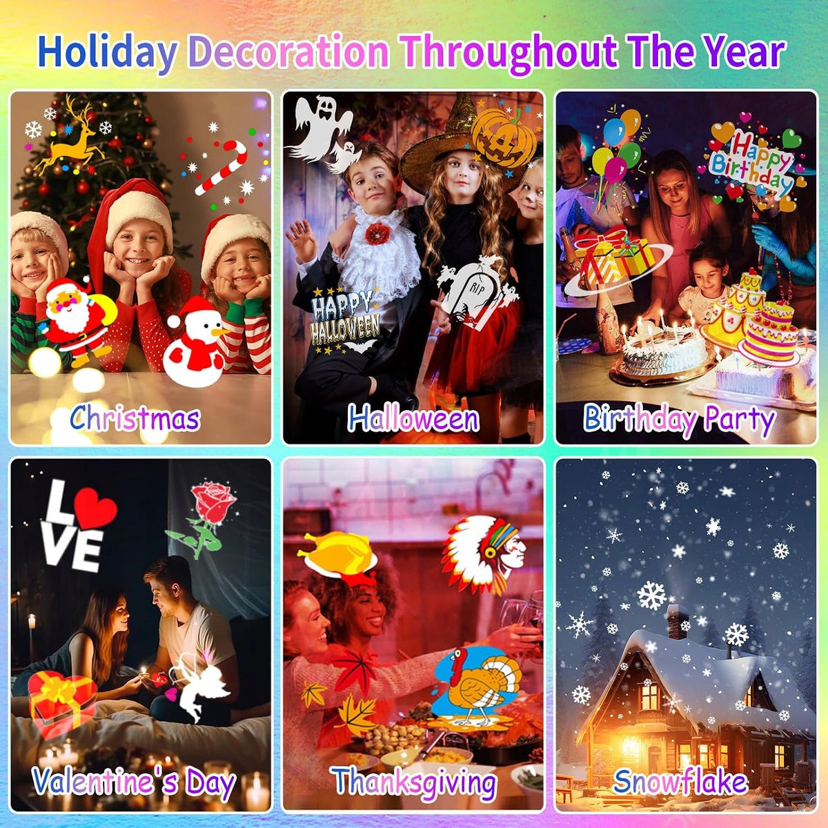 2IN1 LASER LED CHRISTMAS PROJECTOR RGBW 16 DESIGNS IP44 REMOTE CONTROL Brand no brand