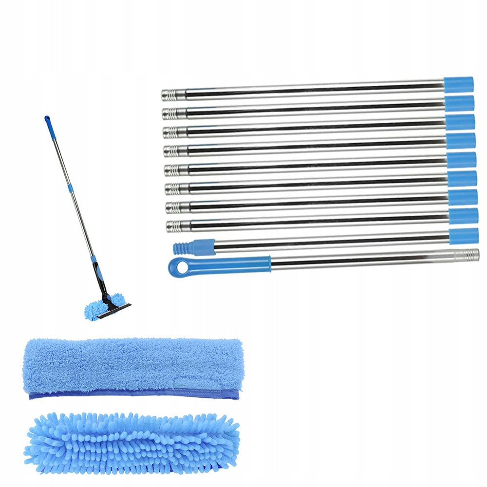 2IN1 WINDOW MOP TELESCOPIC WINDOW CLEANER CABIN MIRRORS LONG 424CM