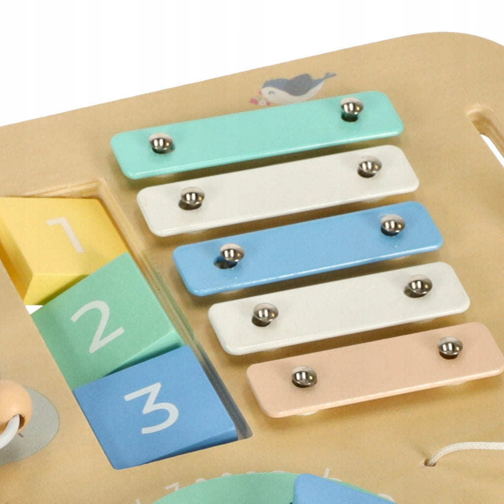 2IN1 WOODEN SENSORY TABLE MANIPULATION BOARD FOR KIDS Kid's age 3＋ years