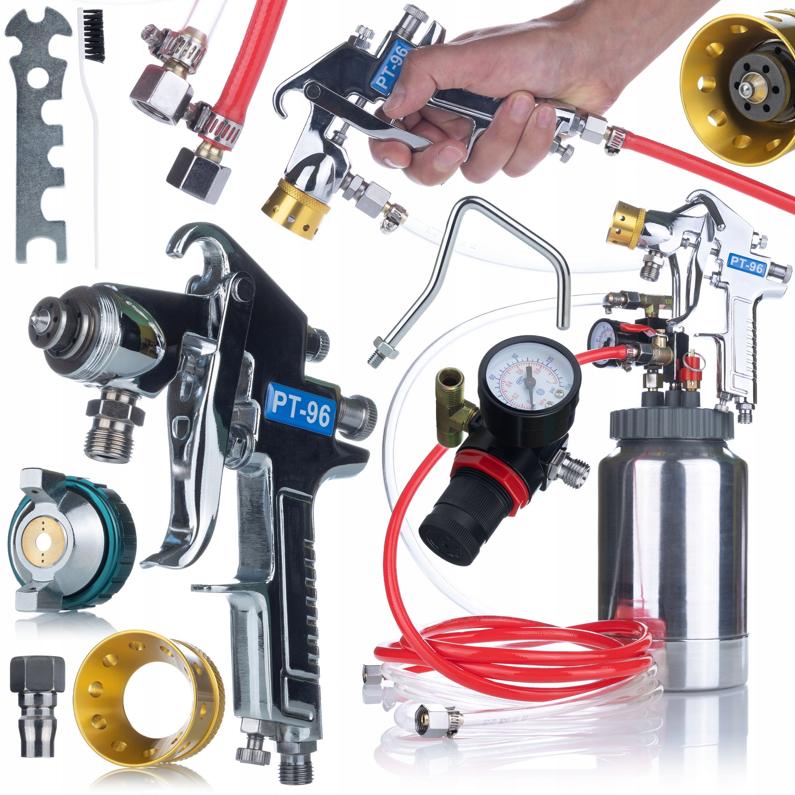 2L 3MM HIGH PRESSURE PNEUMATIC PAINT SPRAYER FOR LATEX PAINTS