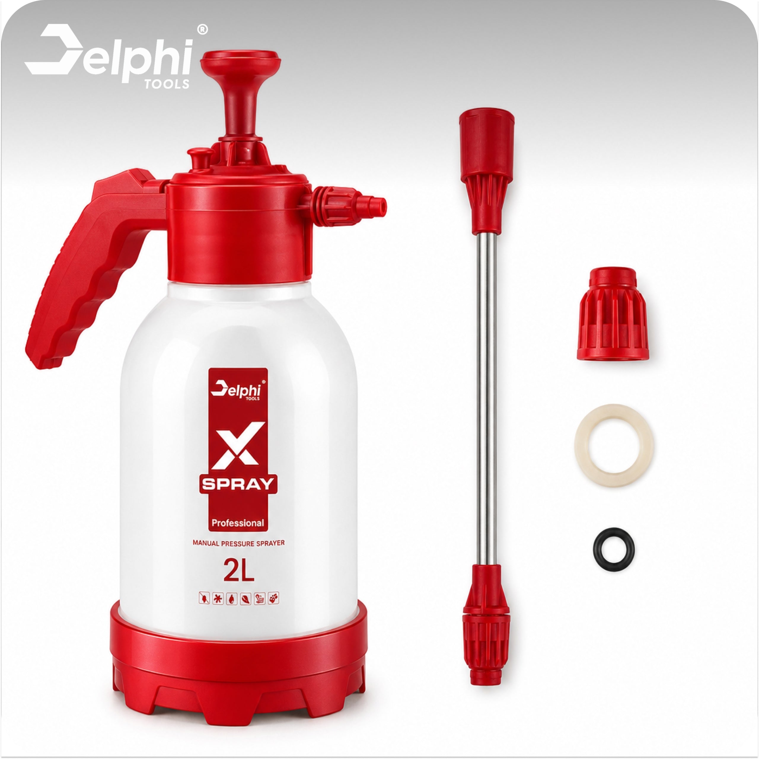 2L HAND SPRAYER WITH PRESSURE LANCE SPRINKLER SPRAYER FOR PLANTS Manufacturer code Opryskiwacz z Lancą Ogrodowy Regulowany
