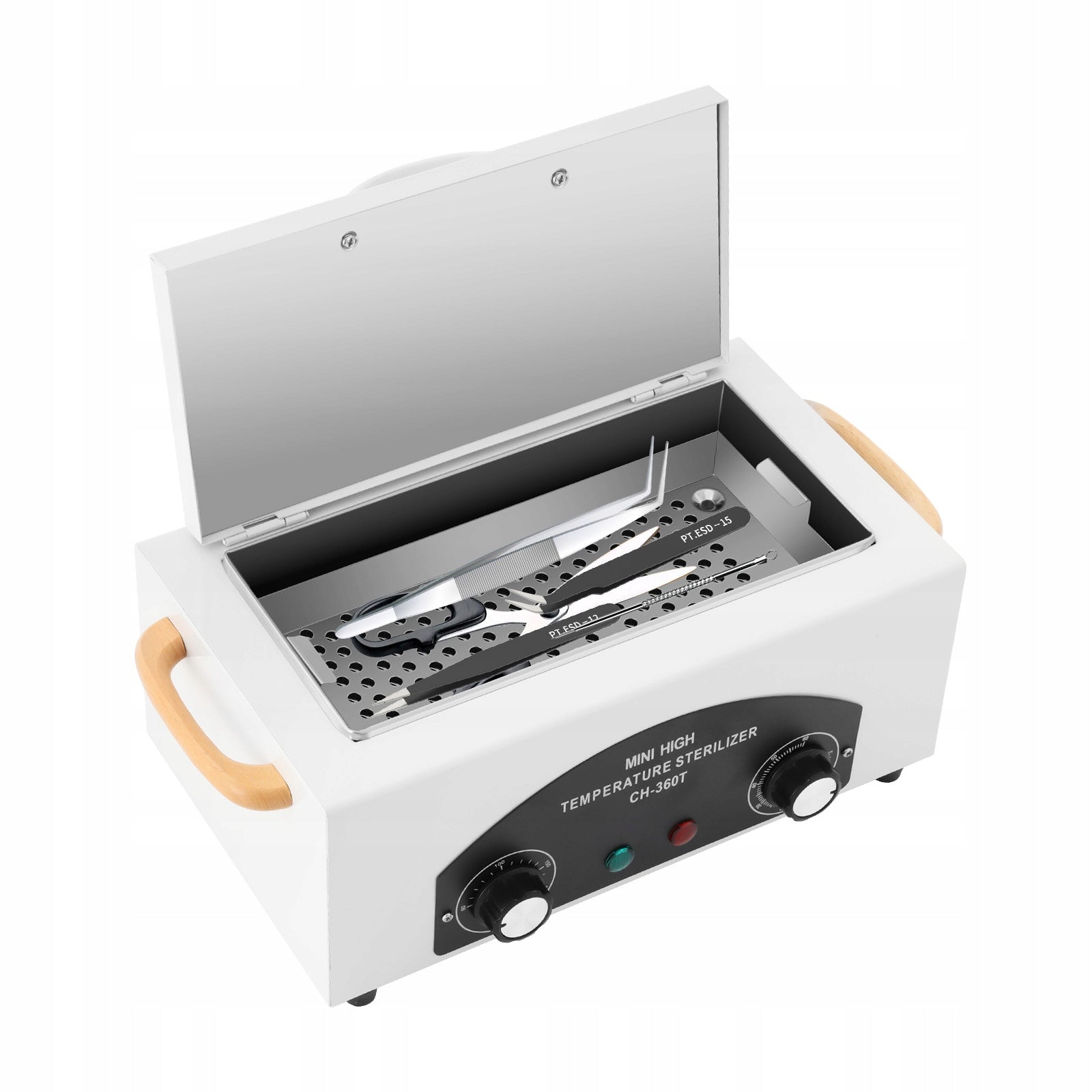 2L HIGH TEMPERATURE STERILIZER FOR NAIL TOOLS METAL TOOL CLEANING BOX Packaging status original