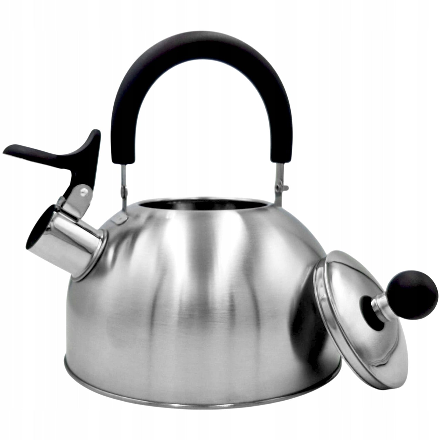2L STEEL KETTLE WITH WHISTLE FOR INDUCTION GAS ELECTRIC CERAMICS GREY Brand no brand