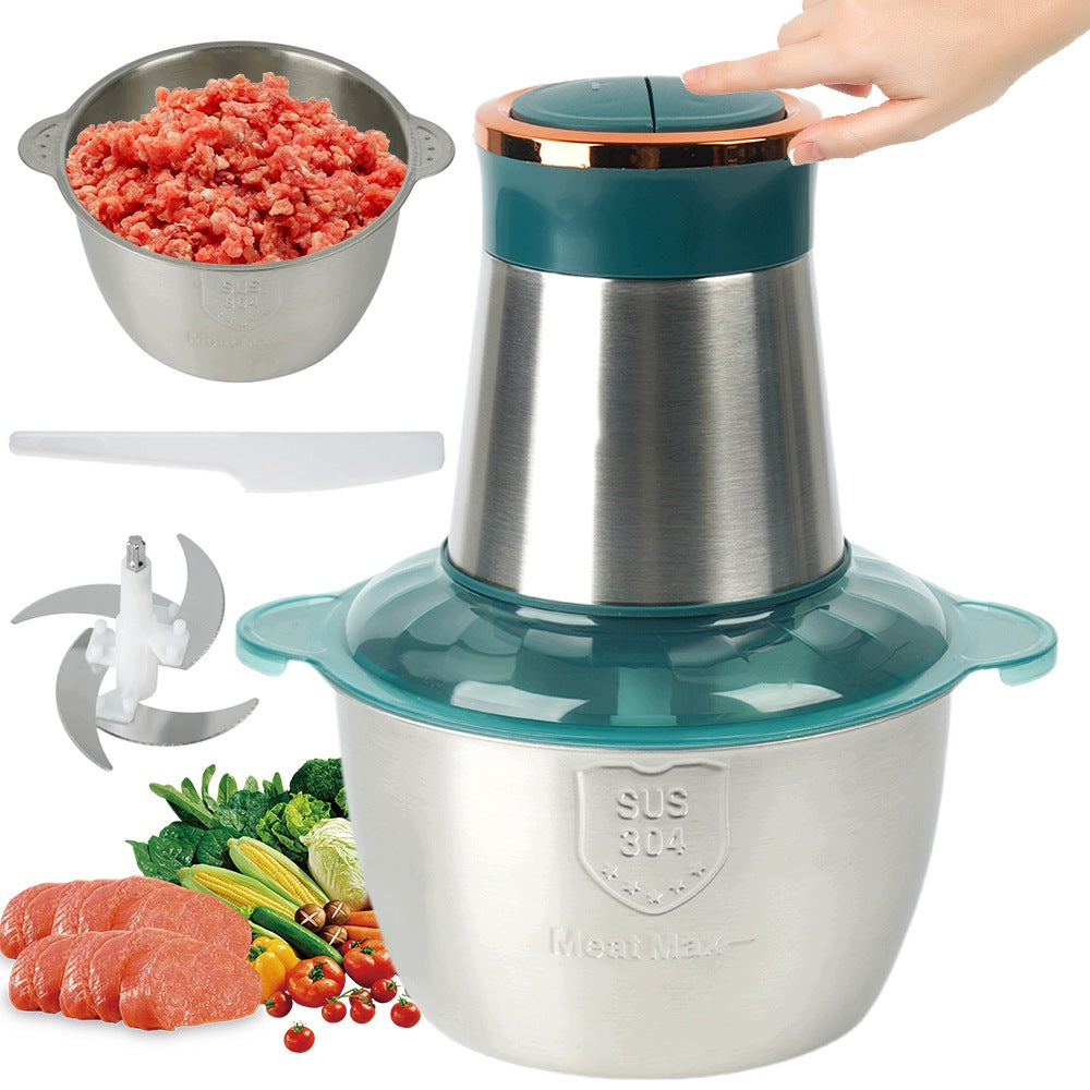 2L Stainless Steel Grinding Machine 2 Speeds For Vegetables And Fruits