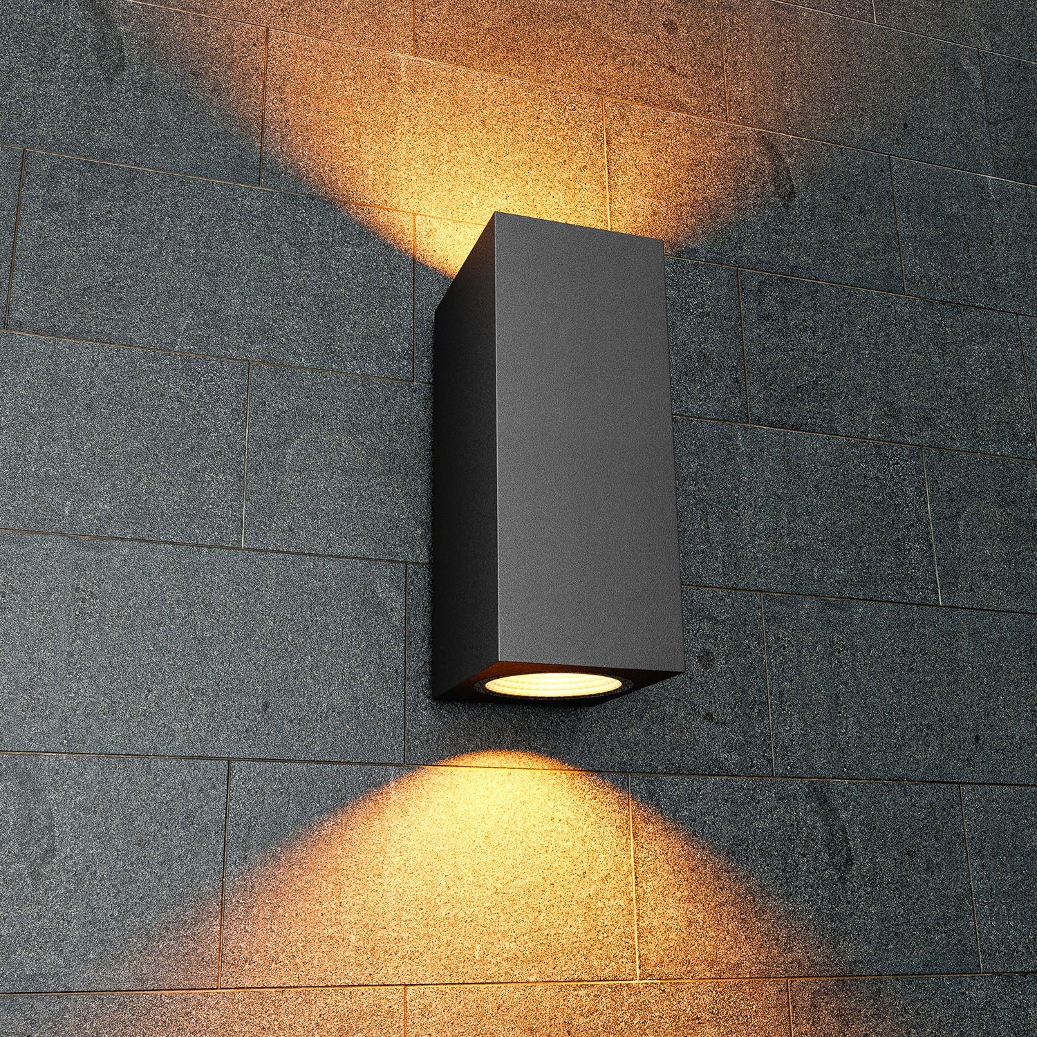 2PCS 10W LED WALL LAMP 15CM OUTDOOR GARDEN LAMP IP65 FACADE METAL BLACK Manufacturer code H-LS00527 Iris