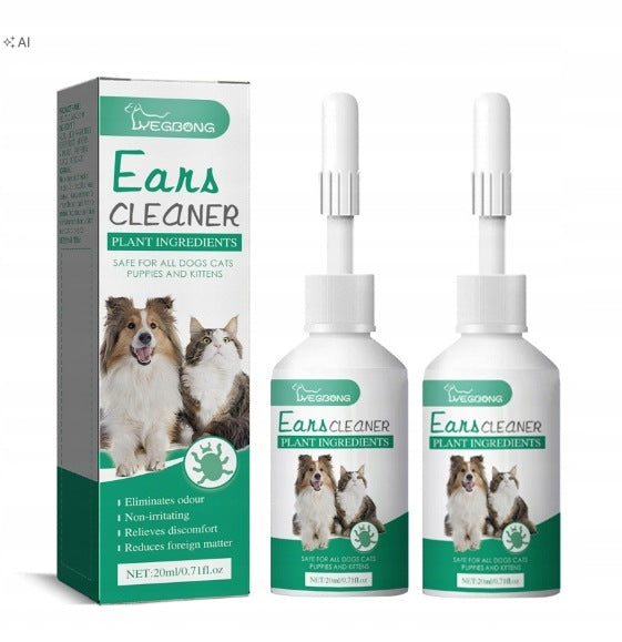 2PCS EAR DROPS FOR DOGS AND CATS FOR SCABIES AND EAR CLEANSING