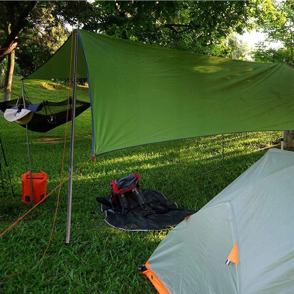 2PCS TENT POSTS CAMPING POLES FOR PORCH CANOPY AWNING 230 CM Set yes