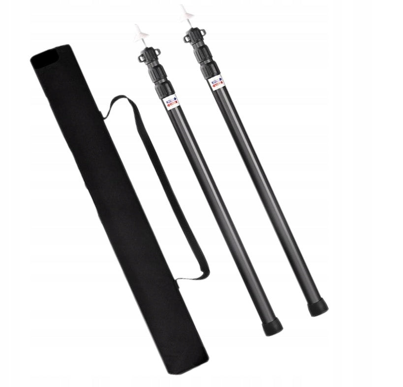 2PCS TENT POSTS CAMPING POLES FOR PORCH CANOPY AWNING 230 CM