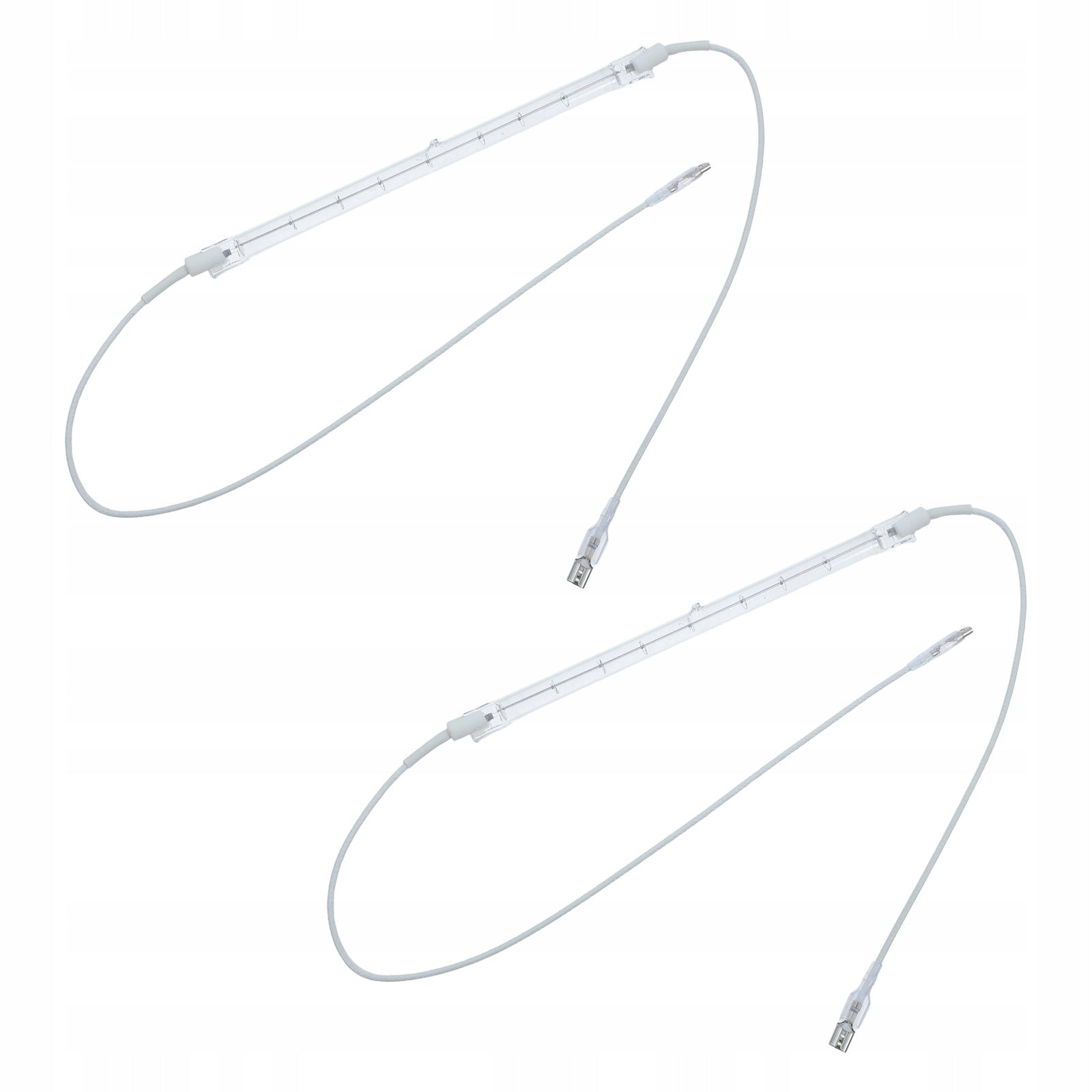 2Pcs White Halogen Oven Bulb Replacement Round Heating Tubes Brand no brand