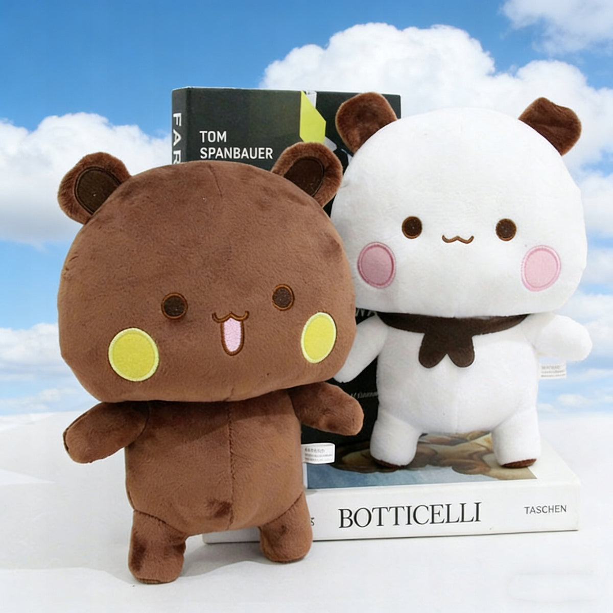 2SZT Bubu I Dudu Pluszowa Panda miś Kawaii ZABAWKA DLA PAR NA PREZENT 22CM Brand no brand